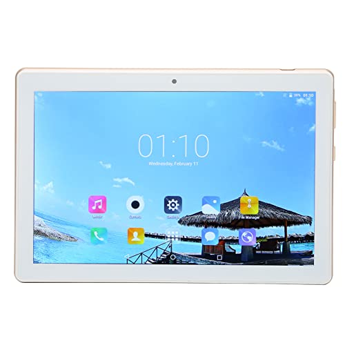 Tablet PC, 5G WIFI Dual Band for Android 10 8in Tablet 8 Core CPU for Home (UK Plug)