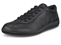 ECCO Men's Soft Zero Leather Sneaker, Black, EU 45/US 11-11.5