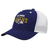 Pro Football Youth Core Lockup Meshback Adjustable Hat (US, Alpha, One Size, Baltimore - Ravens)