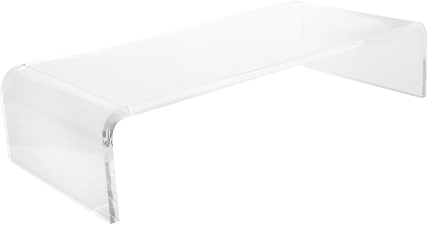 ABOOFAN Acrylic Keyboard Cover Monitor Riser Stand Multifunctional Cat-Proof Keyboard Protector for Gaming and Office Use Computer Lifting Rack