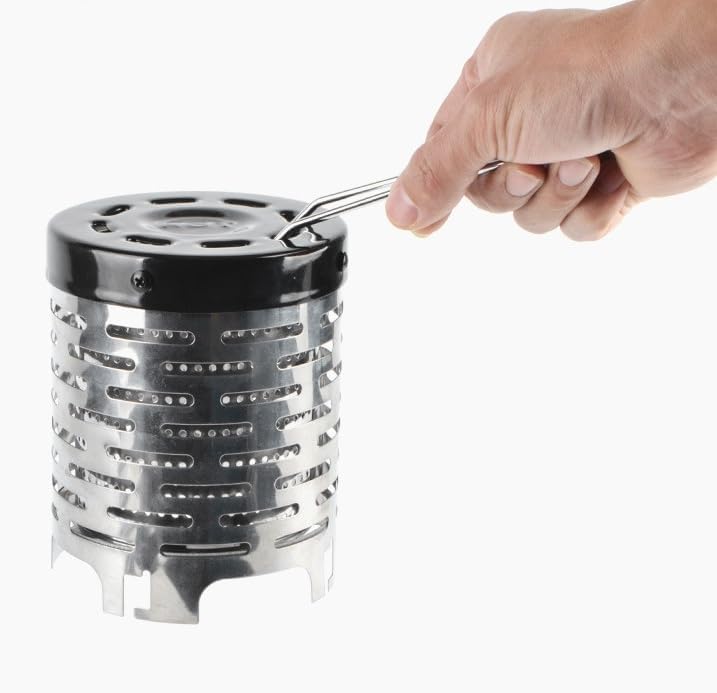 Mini Gas Heater Stove for Outdoor Camping Portable Wear-Resistant Stainless Steel Warmer Heating Cover Equipment Heating Cover Heating Stove Infrared Heater Camping Baking Stove Cassette Baking Stove image 4