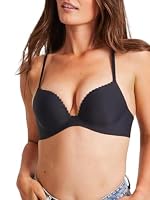 KAYSER Women's T-Shirt Push Up Bra, Black, 10 32C US