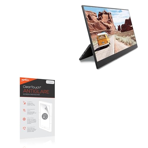 BoxWave Screen Protector Compatible with SideTrak Solo Pro Portable Monitor STFRHD16BL (15.8 in) - ClearTouch Anti-Glare (2-Pack), Anti-Fingerprint Matte Film Skin