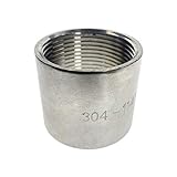 Material: Edelstahl Das elektromagnetische Ventil 3 STÜCKE BSP Weibliche Gerade Nippel Gelenkrohranschluss 304 Edelstahlsteckverbinder Armaturen Industriebedarf (Thread Specification : DN50)