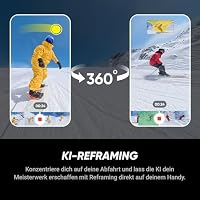 Insta360 X5 Snowboard-Bundle - wasserdichte 8K 360°-Kamera, Unsichtbarer Selfie-Stick-Effekt, Spitze bei wenig Licht, robuste auswechselbare Linsen, 3 h Akku, klarer Sound, Stabilisierung – Ansicht 5