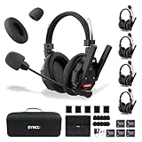 SYNCO XTALK XMAX5 Wireless Intercom Headset System with Mic Windshield & One-Ear Foam Cushion Combo Pack