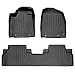 MAXFLOORMAT Floor Mats 2 Row Set Black for 2013-2015 Lexus RX350/RX450h