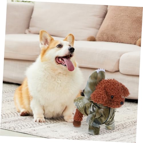 Disfraz cálido de dinosaurio para perros y gatos miniatura 6