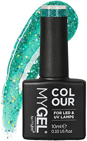 MYGEL by Mylee Nail Gel Polish 10ml [Once Upon a Night] UV/LED Soak-Off Nail Art Manicure Pedicure for Professional, Salon & Home Use [Fine Glitters Range] - Long Lasting & Easy to Apply