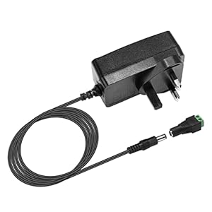LE 12V 2A Power Supply for LED Strip Lights, AC 100-240V Mains to DC 12V Converter Adapter Driver Transformer, 24W UK…