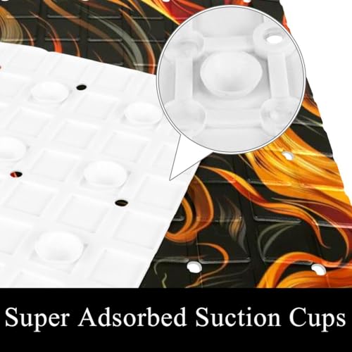 Tapete antideslizante para bañera extralargo de secado rápido Vortex 4