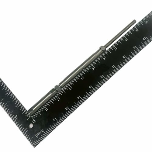 Prolinemax Marine T316 Stainless Steel 1/8" Push and Go Threaded Turnbuckle 1/4"-20 Thread miniatura 2