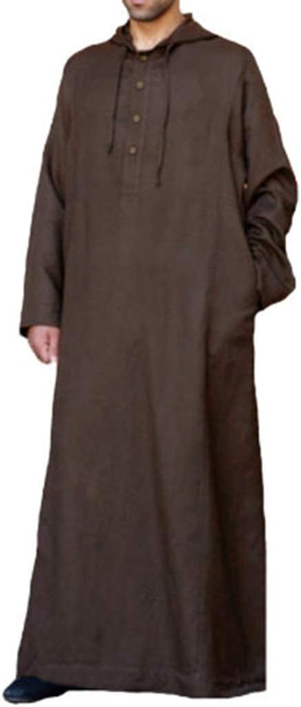 Casual Garb Hoodies for Men Muslim Long Sleeve Middle East Saudi Arab IslamicDress Dubai Robes Sleepwear