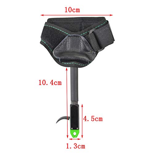 Ameyxgs Junior Archery Bow Release Aids For Compound Bow Release Trigger Quick Release Shooting Wrist Bow Release Adjustable Strap Right Left Handed For Children Youth (Green) #TOP1