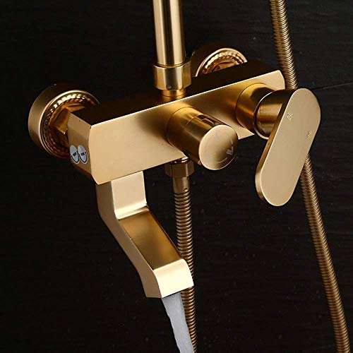 Ensemble de douche rétro or pour retrouver la sérénité au quotidien