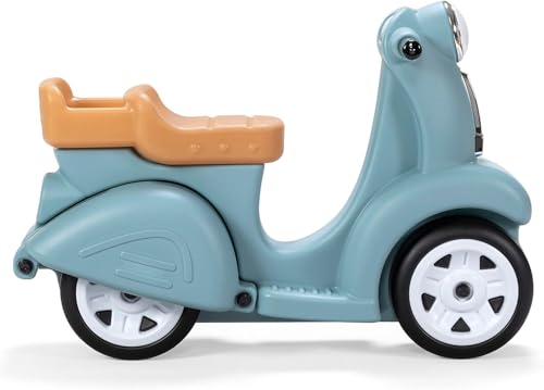 Step2 Ride Along Scooter Kids Push Car, Foot Powered Ride On Toy, Practice Balance with 4 Wheels, Made of Durable Plastic, Max Weight 40 lbs., For Toddlers 1.5-4 Years Old, Aqua - image 2