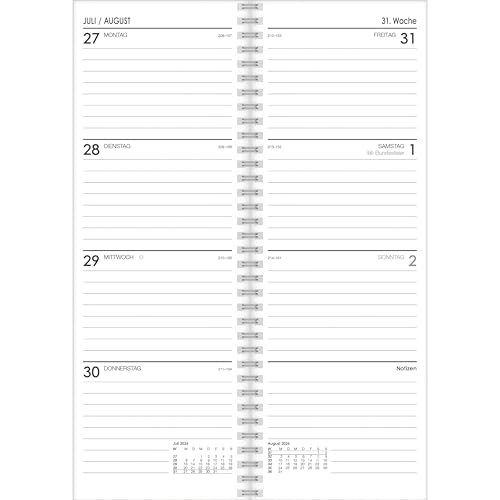 Zettler Vormerkbuch 1W/2S 2026 – Wochenkalender 11 × 30 cm, 112 Seiten, 1 Woche auf 2 Seiten, Zweimonatsübersicht, Steuertermine, Tages- & Wochenzählung, Spiralbindung, Kartoneinband grau, FSC