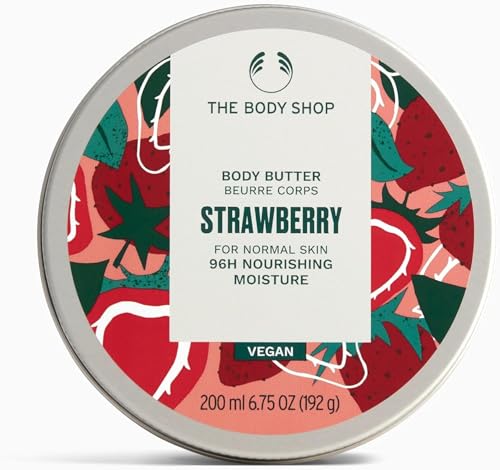 Beurre corporel fraise Body Shop 200ml pour hydrater la peau