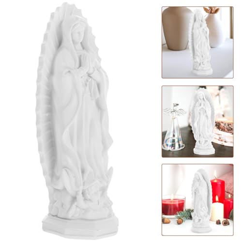 Estatua Virgen María Gatuida Resina Decoración Religiosa miniatura 6