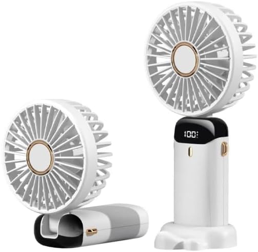 Hand held rechargable fan