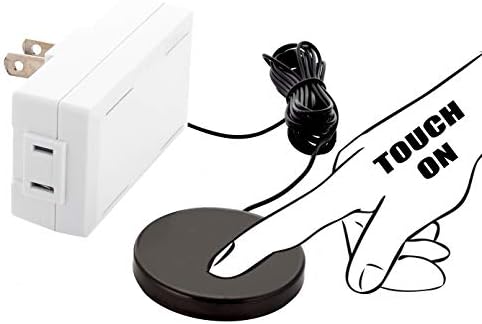 Lamp dimmer Control Switch, Touch pad 3 Levels of dimming, for Table, Floor, Desk, Any Style lamp Fixture with Plug in Cord.