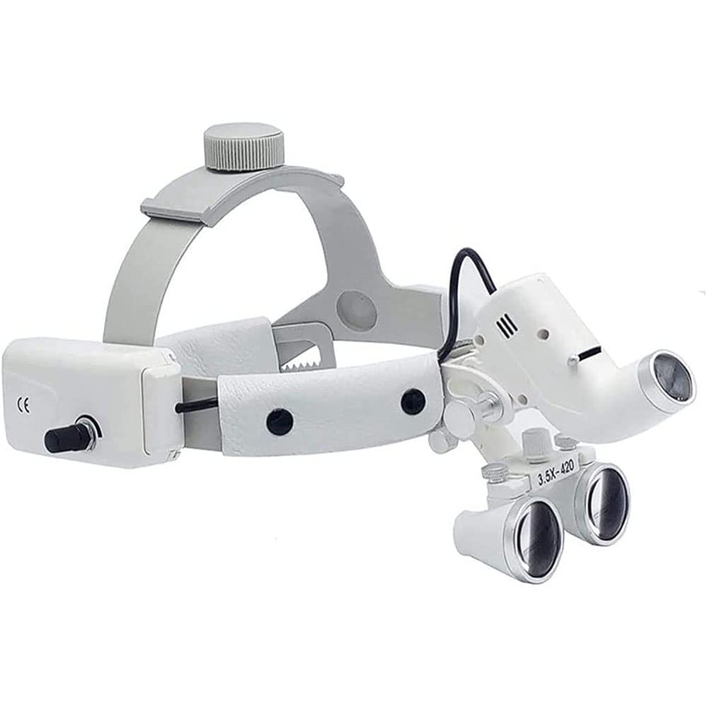 Lente Ingrandimento con Luce Occhiali Ingrandimento Professionali per Modellismo Riparazione Orologi Ricamo Orologio E Elettronica 3.5X