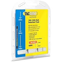 مجموعة مسامير Tacwise 0205 مقاس 18 مع مسامير مقاس 5/8 بوصة و1 بوصة و1-1/4 بوصة، عبوة من 4000 مسمار 0205