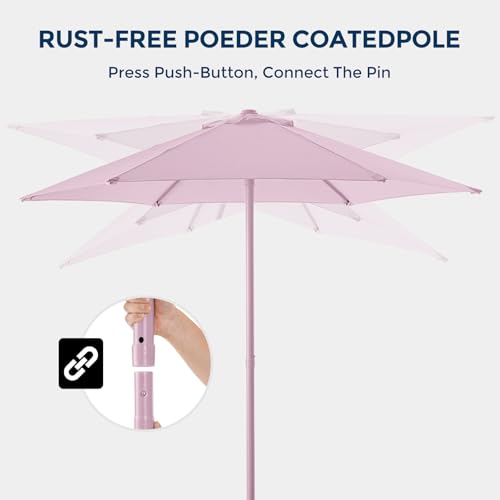 55% Off HOMSHADE 7.5ft Push-Up Patio Umbrella - Image 7
