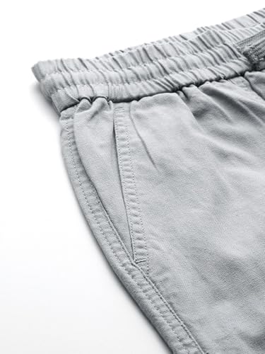 Image of The Indian Garage Co Men Mid Rise Loose Baggy Solid Mid-Rise Cargo Joggers