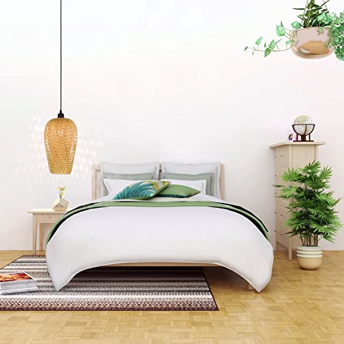 Rattan Pendant Light Fixture, Hand-Woven Bamboo Hanging Light, Natural Handmade Bamboo Chandelier, Boho Ceiling Lighting Fixture For For Living Room Bedroom, Café, Restaurant, Etc. #TOP5