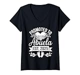 Photo Gallery donna promoted to abuela 2025 mothers day first time mom pregnancy maglietta con collo a v Photo Gallery donna promoted to abuela 2025 mothers day first time mom pregnancy maglietta con collo a v