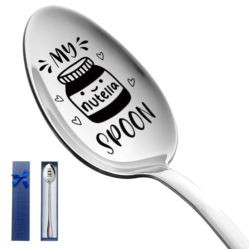 HSSPIRITZ Funny My Null Spoon Engraved Stainless Steel Spoon,Coffee Ice Cream Spoon Birthday Christmas Valentine Thanksgiving Gifts for Women Men Dad Mom Null Lovers
