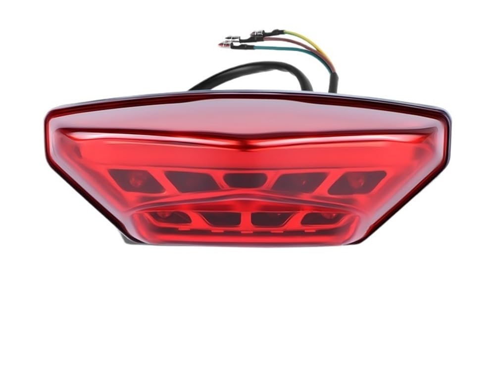 Feu de stop arrière à LED 12V pour moto avec clignotant et éclairage de plaque - 8