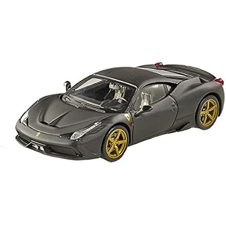 Amazon Mattel 1 43 フェラーリ 458 スペチアーレ マットブラック 完成品 ミニカー ダイキャストカー ホビー