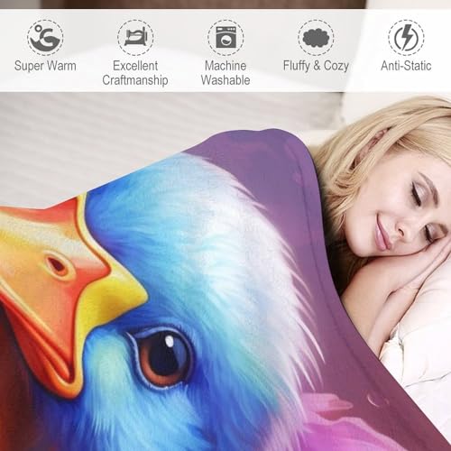 Manta de pato para sofá de microfibra suave ideal para tardes de películas 4