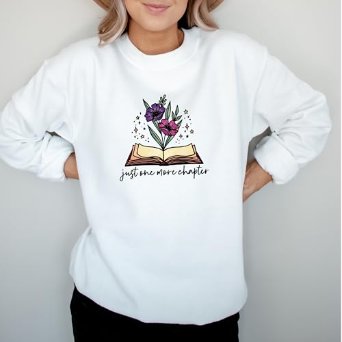 One More Chapter Sweatshirt, Book Lover Crewneck, Book Nerd Gift, Librarian Shirt, Read Shirt, Reading Tee, Readers Leaders4