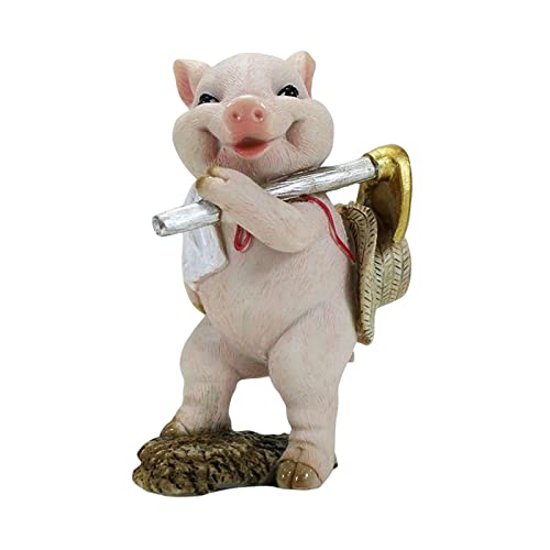 Petit cochon miniature déco en résine pour raviver la magie d'un jardin féerique