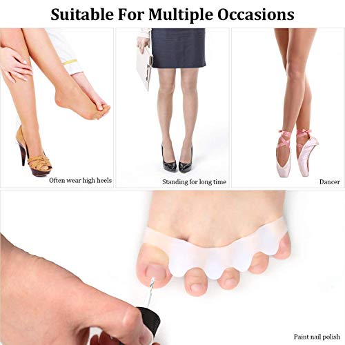 Dr.pedi Toe Separator For Feet Correct Toes Yoga 10 Pieces Silicone Hammer Toe Corrector For Women & Men Correct Toe Straighteners For Overlapping Toes #TOP3