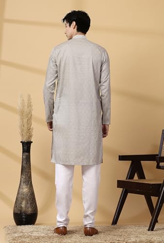 Image of Majestic Man Men's Cotton Regular Fit Casual Kurta