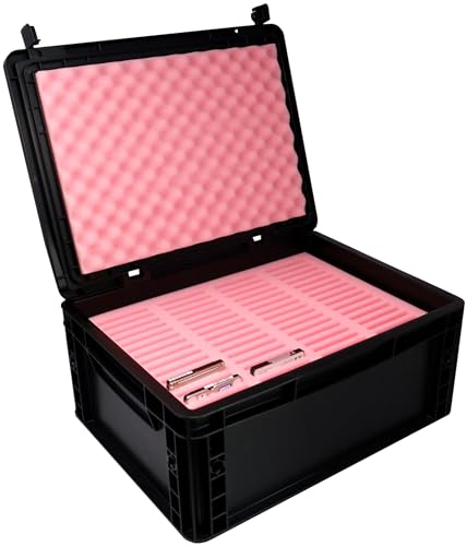 Espuma ESD + Euro Box Feldherr para 60 discos duros SSD/HDD de 2,5 y circuitos