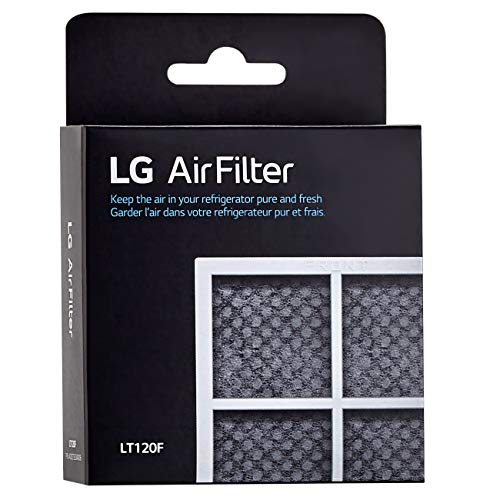Image of LG LT1000P - 6 Month / 200 Gallon Capacity Replacement Refrigerator Water Filter, White & 6 Month (LT120F) Replacement Refrigerator Air Filter, 1 Count (Pack of 1), White