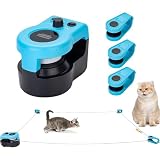 Giochetti di Gatto Automatici/Telecomando, Giocattoli per Gatti Interattivi per Gatti, Tapis Roulant per Gatti per La velocità Indoorabile Simulata Giocattolo di Caccia Interattivo