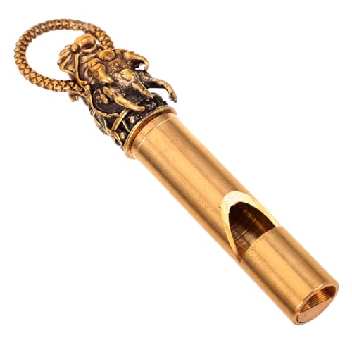 GANAZONO Portable Whistle Keychain Dragon Head Whistle Emergency Tool Hiking