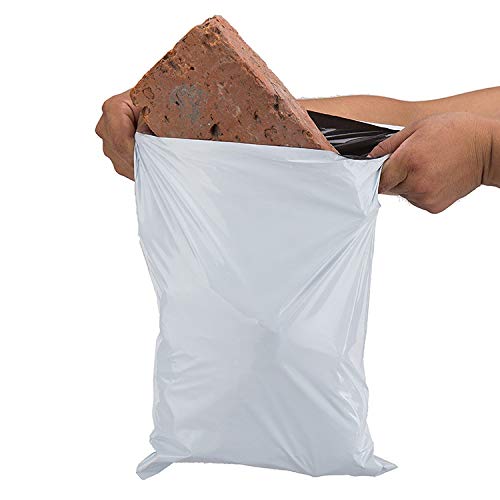 100 pz 15x27cm Borse di corriere Bianco Busta corriere Busta di spedizione Borsa per la Posta Buste per spedizioni