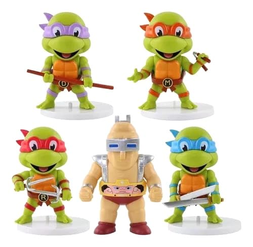 PINAKA Ninja Turtle 5pcs Cute Action Figures 8 CM Game Cartoon Figurine PVC Figure