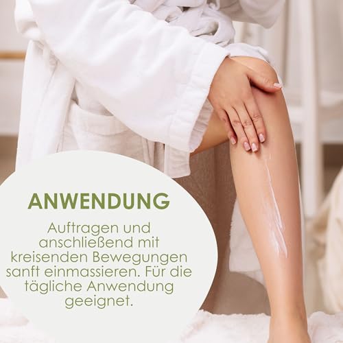 Jean & Len Exotische Body Butter Mango & Avocado, pflegt trockene bis sehr trockene Haut intensiv, pH-hautideal, mit exotischem Mango-Duft, Körperbutter, ohne Parabene & Silikone, 200 ml