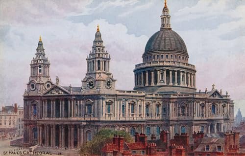 Impression d'art Cathédrale Saint-Paul par Alfred Robert Quinton - Toile prestige 60x90cm