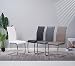 Albatros Silla Cantilever BURANO Set de 4 sillas Negro, SGS Probado