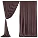 10x10 Brown Backdrop Curtain for Parties Wedding Wrinkle Free Brown Photo Curtains Backdrop Drapes Fabric Decoration for Birthday Party Baby Shower 5ft x 10ft,2 Panels
