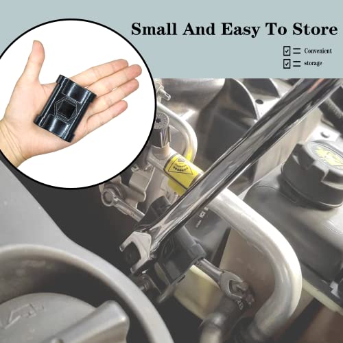 JEUCLEL Universal Wrench Extender for 1/2 Inch Drive Breaker Bars / 21mm Hex Drive Wrench, Wrench Extension Tool for More Leverage on Stubborn Nut and Bolt, Extended Wrench Adapter for Cheater Bar